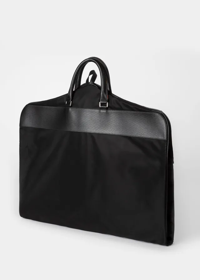 Paul Smith Black Suit Carrier With Embossed Leather Trim King s