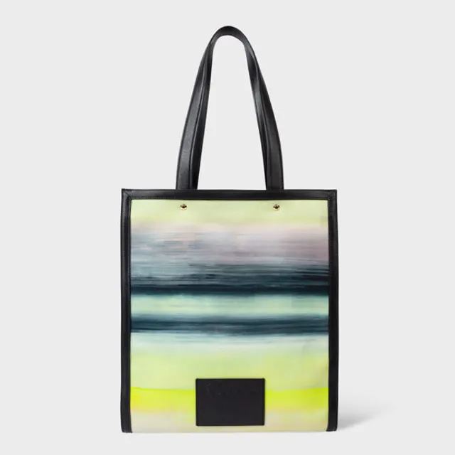 Iridescent tote top bag zara