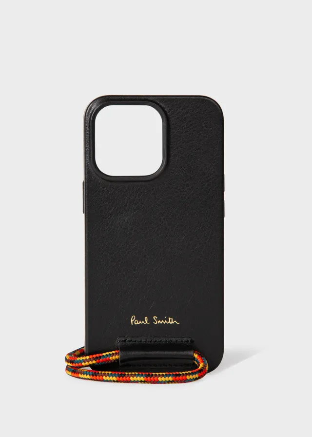 Paul Smith + Native Union Teal Leather Magsafe iPhone 14 Pro