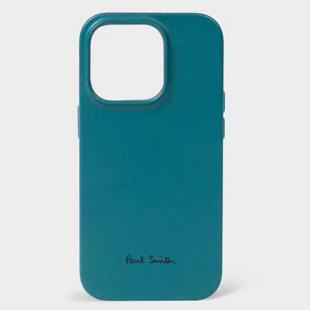 Paul Smith X Native Union - Black Leather iPhone 13 Pro Case With