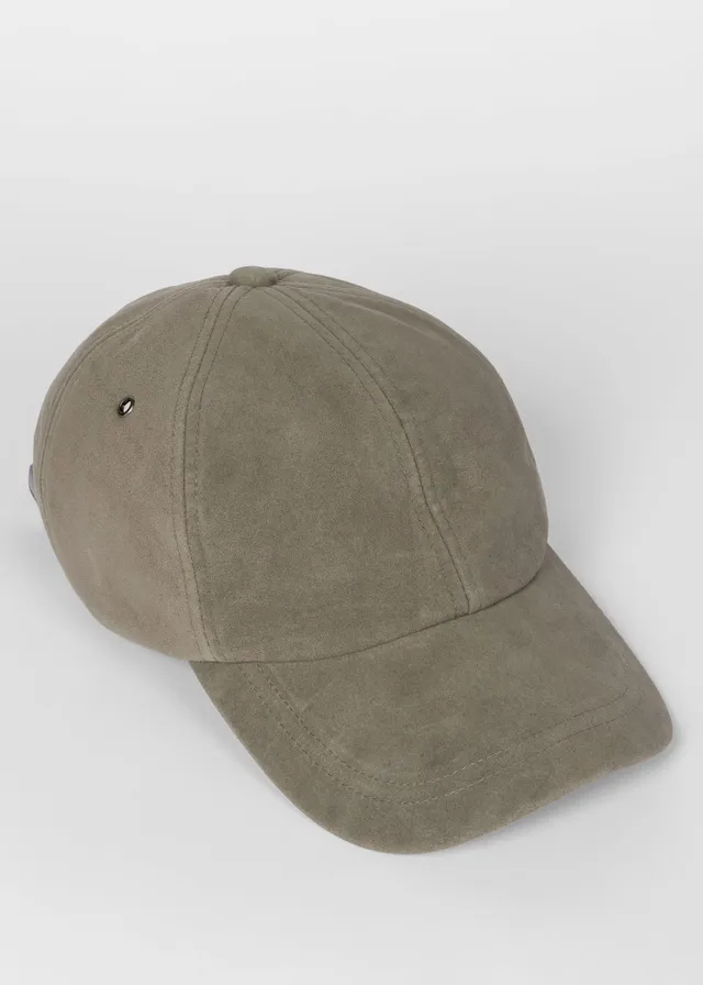 Paul Smith Washed Khaki Suede Cap King s Cross
