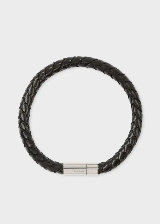 Paul smith woven hotsell leather wrap bracelet