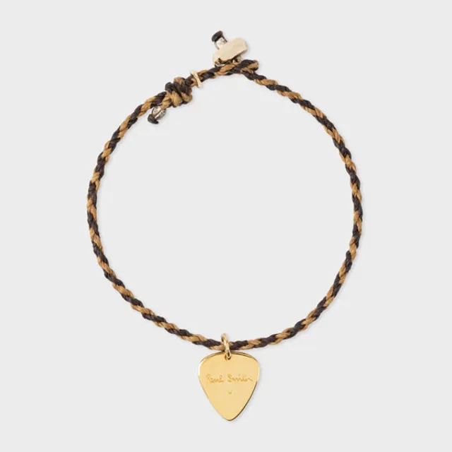 Paul Smith Brown Rope Plectrum Bracelet King s Cross