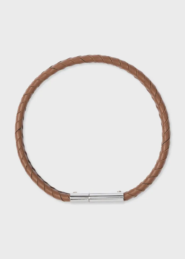 Paul smith woven store leather wrap bracelet