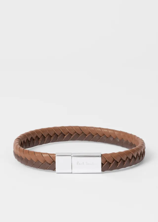 Paul smith woven leather wrap bracelet online