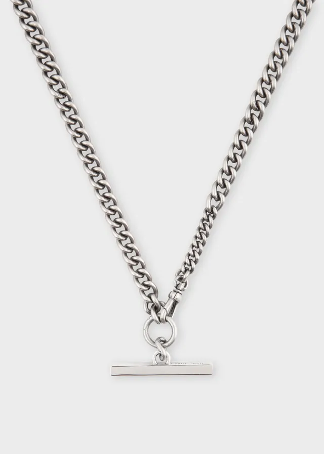 Silver t outlet necklace