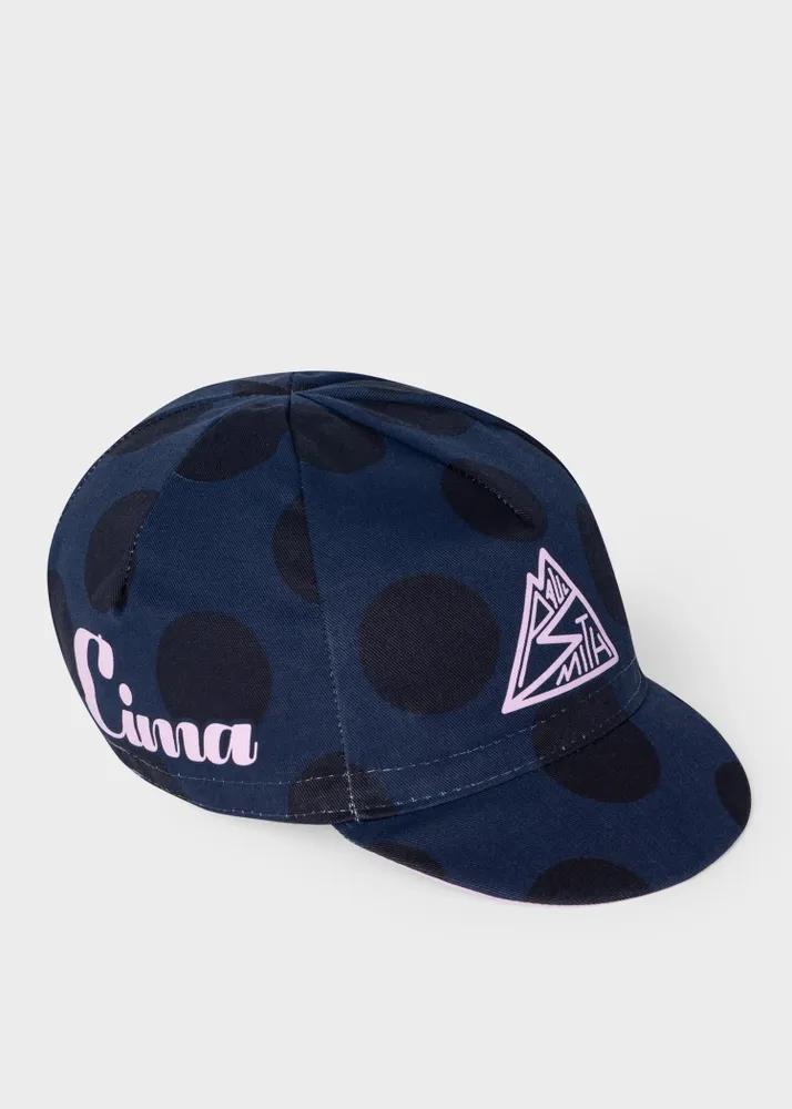 Polka dot cycling cap sales
