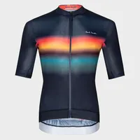 Paul Smith Navy Race Fit Cycling Jersey With Artist Stripe