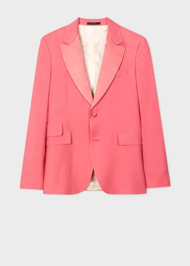 Paul Smith Pink Wool Satin Lapel Evening Jacket King s Cross
