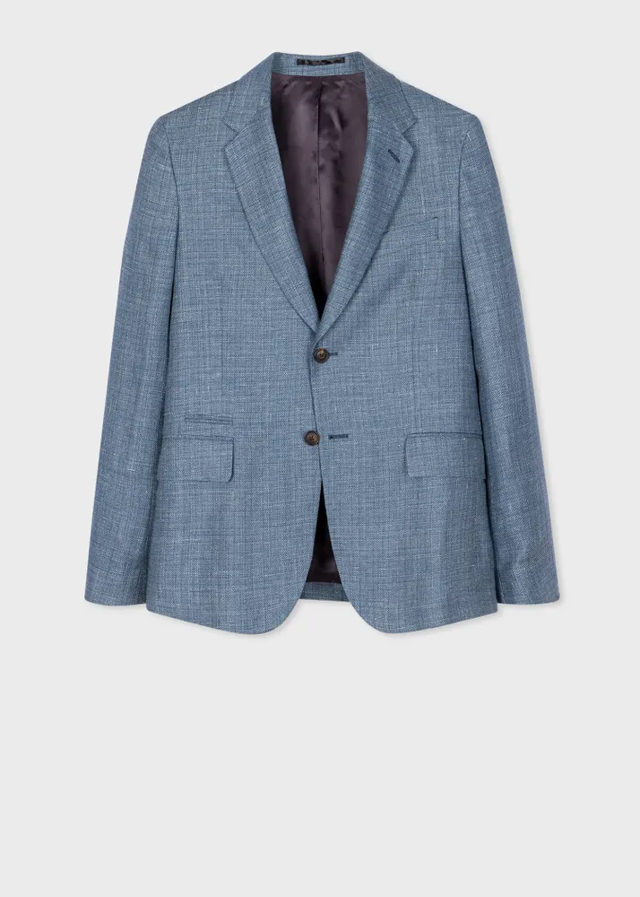 Paul Smith Light Blue Wool Linen Blazer King s Cross