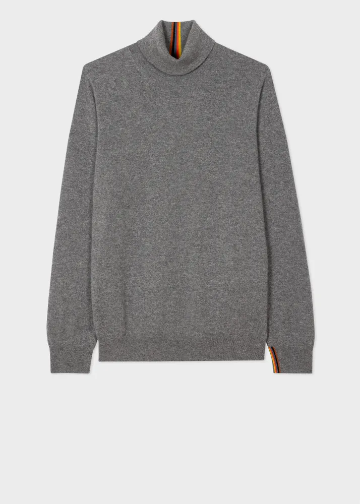 Paul Smith Cashmere Artist Stripe Roll Neck Sweater King s Cross
