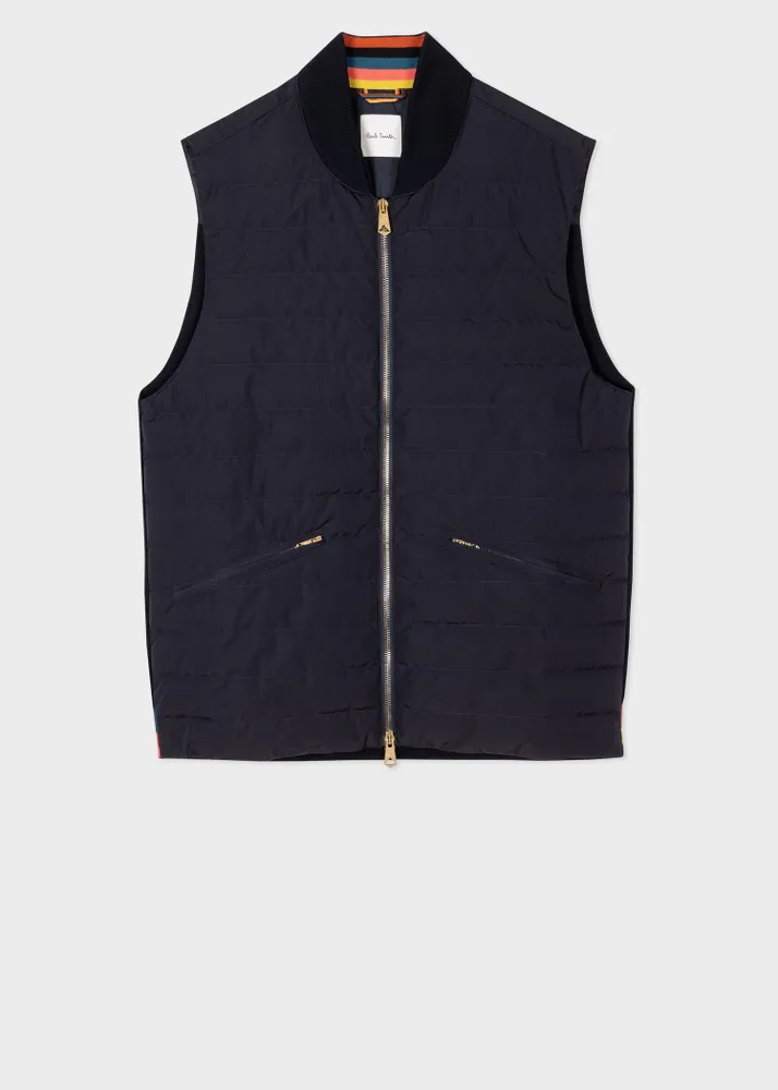 Paul Smith Navy Hybrid Down Gilet King s Cross