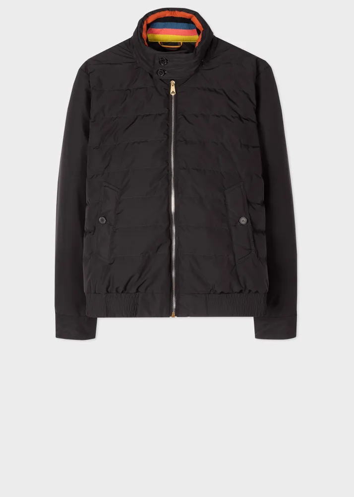 Quilted down jacket on sale