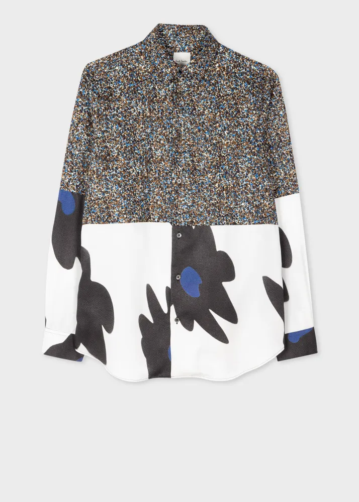 Paul Smith Casual-Fit Contrast 'Big Flower' Shirt | King's Cross