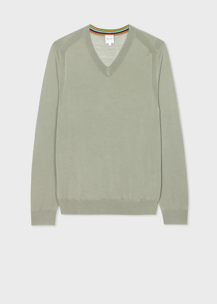 Merino wool outlet v neck
