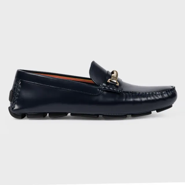 Paul Smith Navy Colima Leather Loafers King s Cross