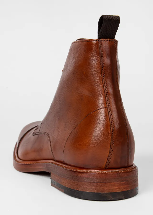Paul Smith Tan Calf Leather Jarman Boots King s Cross