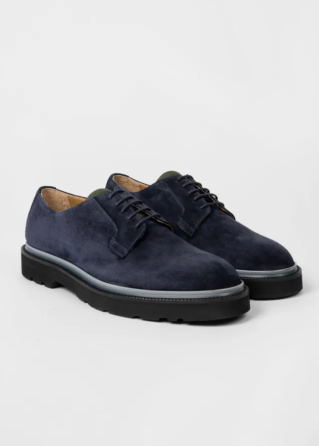 Paul Smith Navy Blue Suede Ras Shoes King s Cross