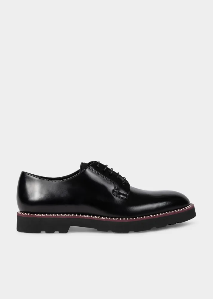 Paul Smith Black High Shine Leather Ras Shoes King s Cross