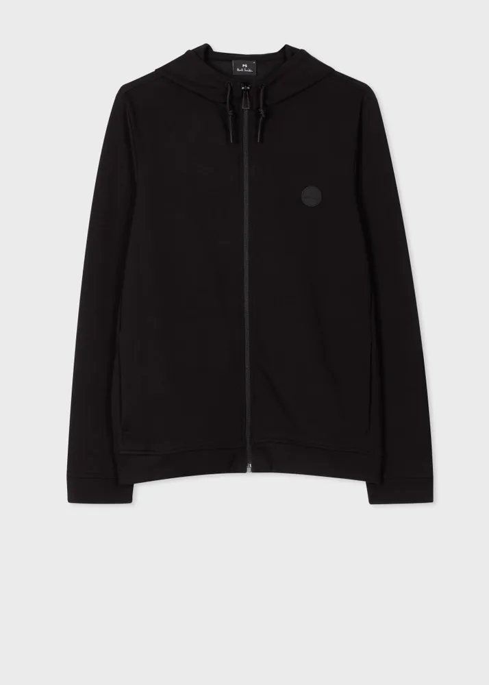 PS Paul Smith Black Cotton Blend Zip Up Hoodie King s Cross