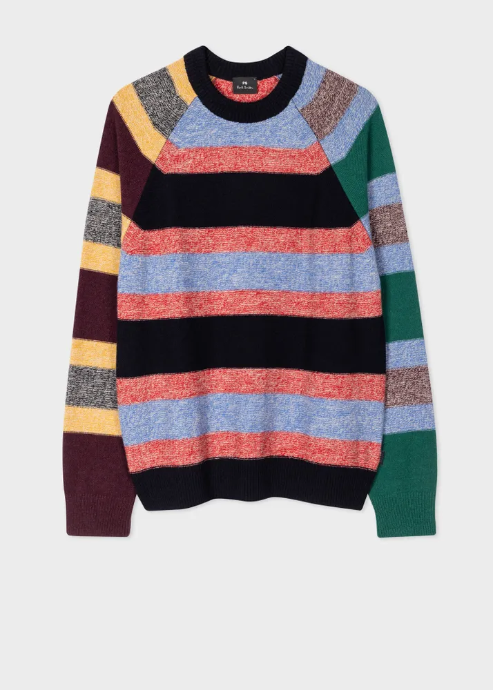 Multi stripe on sale sweater