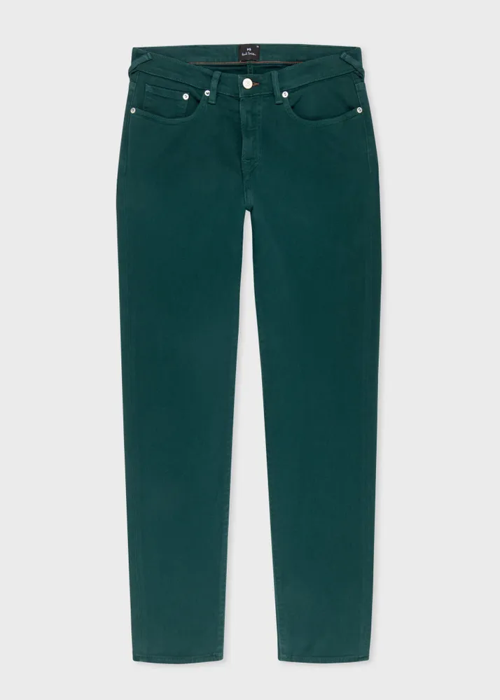 Green cotton jeans clearance