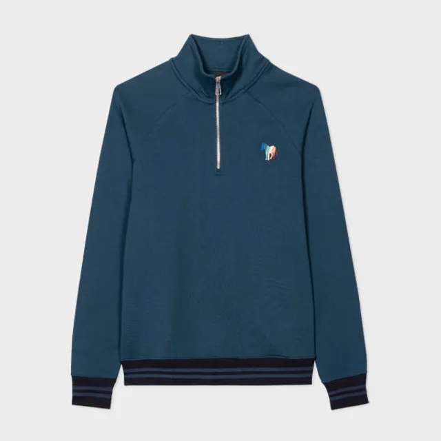 PS Paul Smith Charcoal Grey Broad Stripe Zebra Coach Jacket