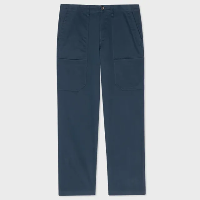 PS Paul Smith Green Stretch Cotton Work Pants King s Cross