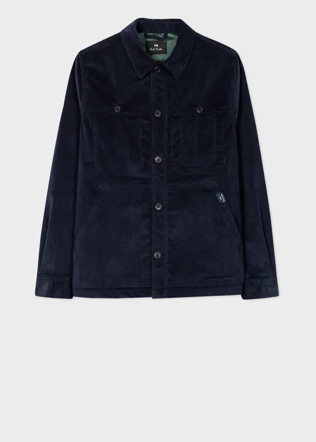 PS Paul Smith Navy Stretch Corduroy Work Jacket King s Cross