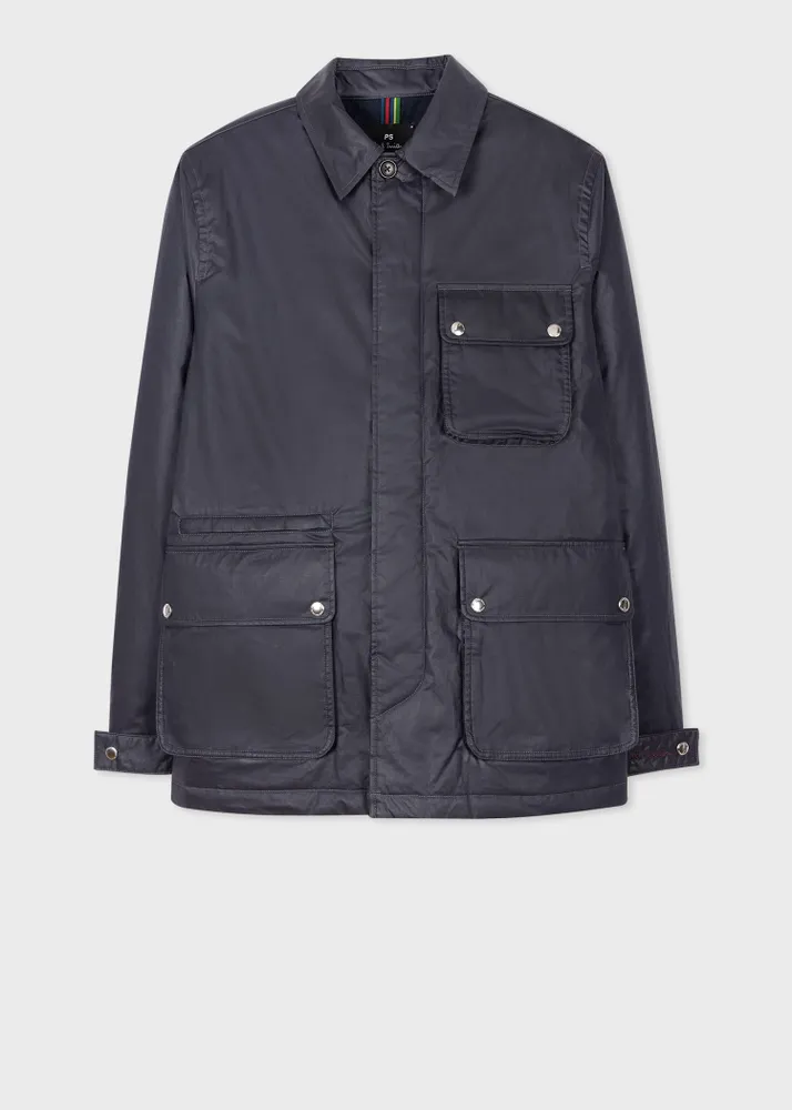 Navy hunting jacket hotsell