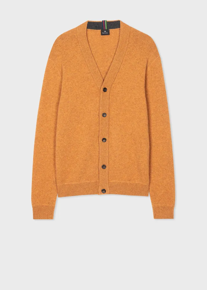 Orange cardigan sale men