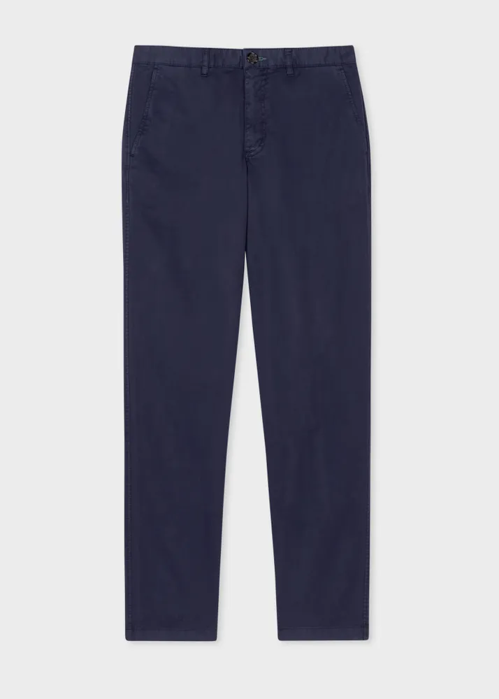 PS Paul Smith Tapered Fit Dark Navy Stretch Cotton Chinos King s