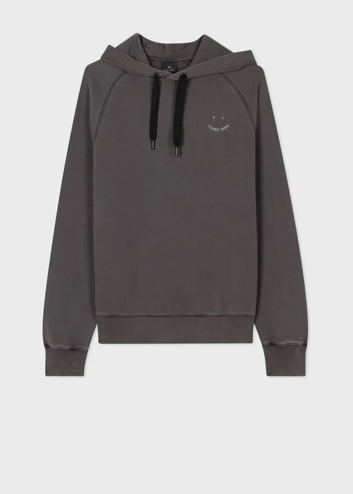 PS Paul Smith Charcoal Grey Cotton Happy Hoodie King s Cross