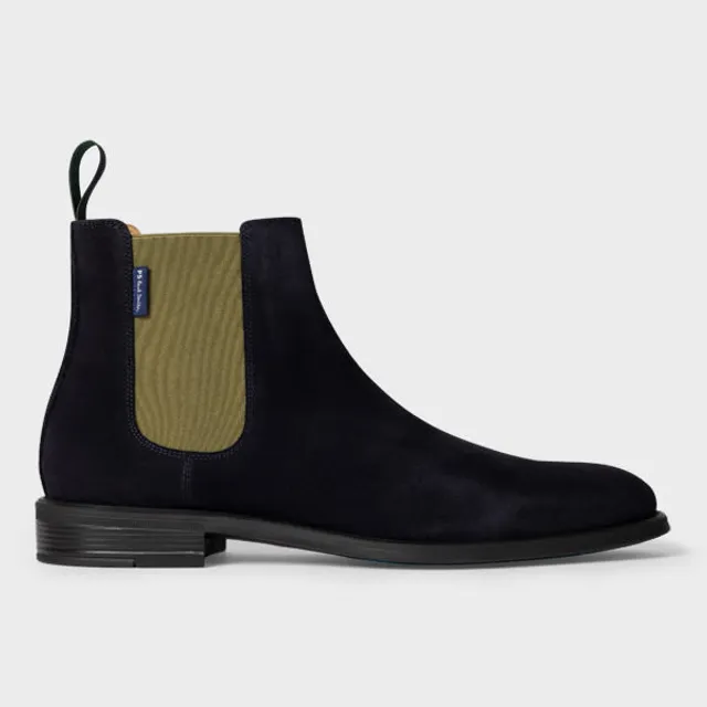 PS Paul Smith Navy Suede Cedric Chelsea Boots King s Cross