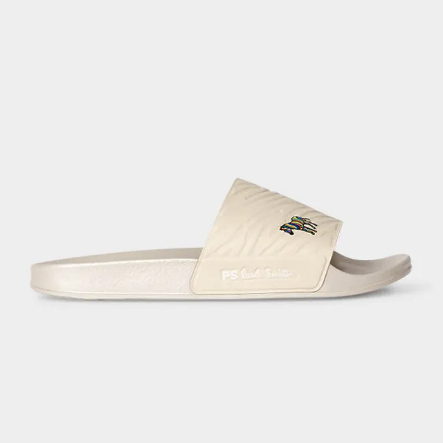 Off white zebra sale slides