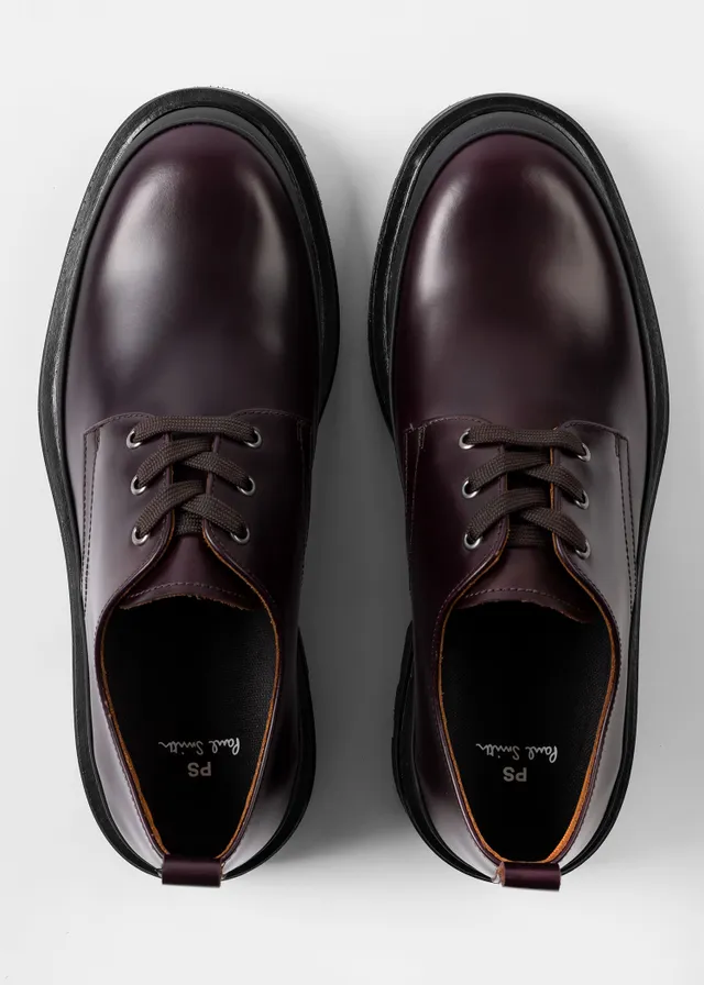 PS Paul Smith Black Leather Willie Derby Shoes King s Cross