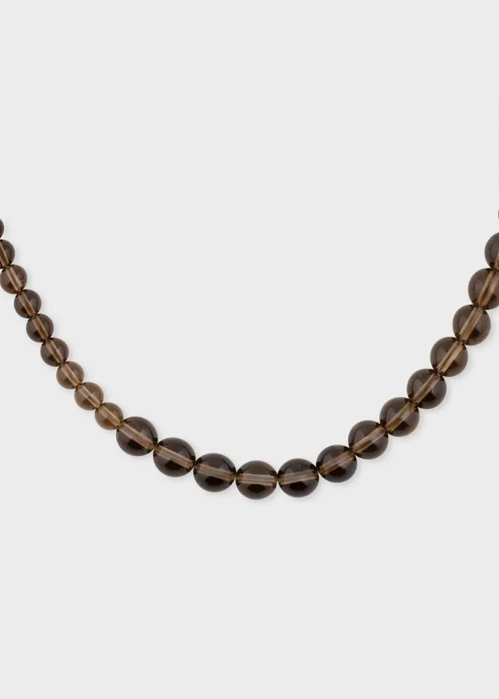 Men's smoky quartz necklace outlet