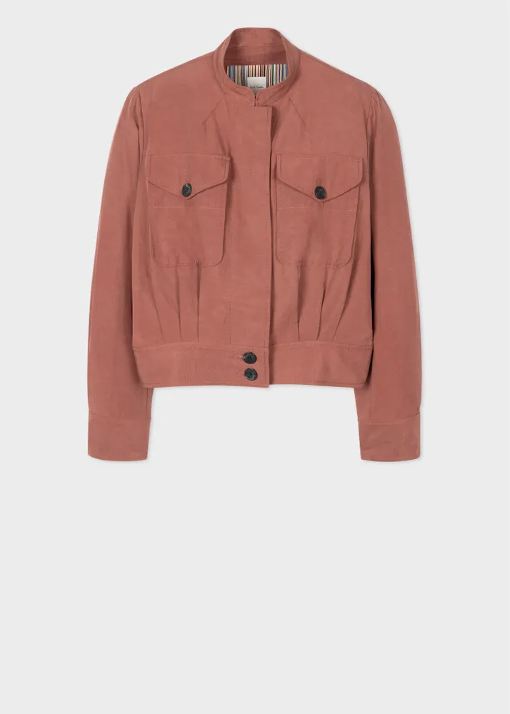 Red discount cargo jacket