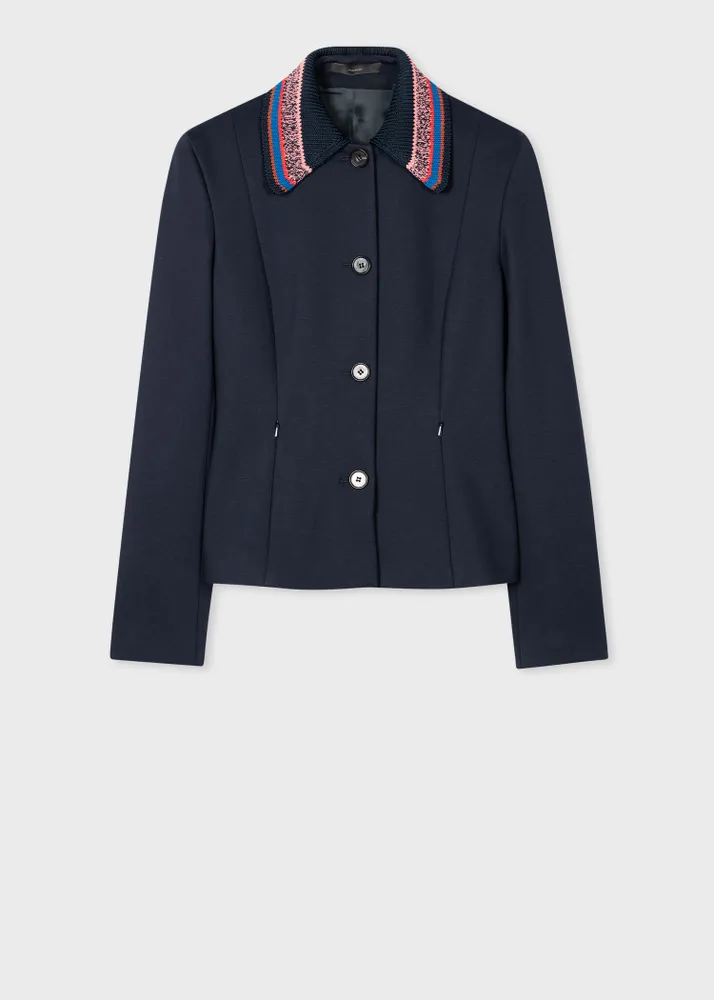 Navy store ponte jacket