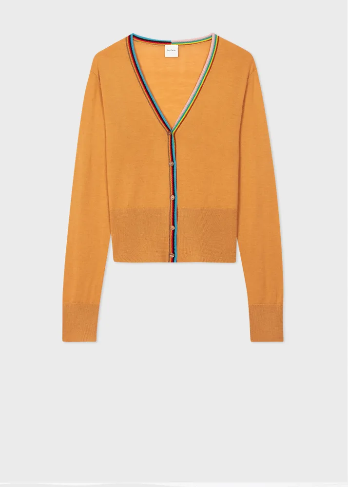 Paul Smith Women s Ochre Signature Stripe Cardigan King s Cross
