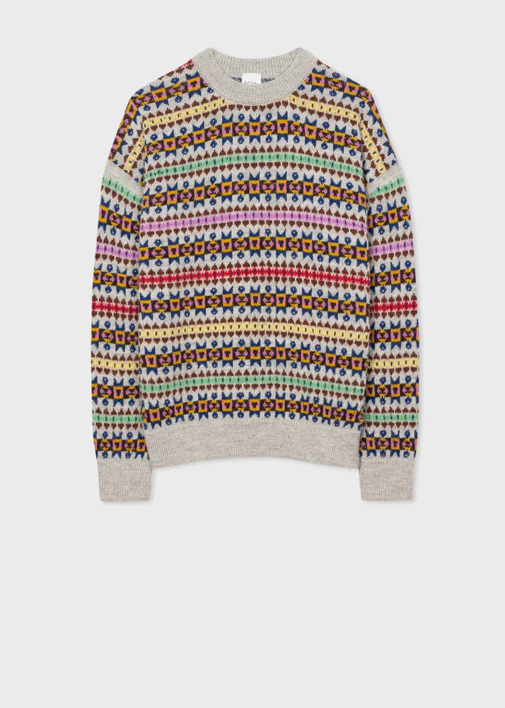 Paul Smith Women s Fairisle Alpaca Virgin Wool Sweater King s