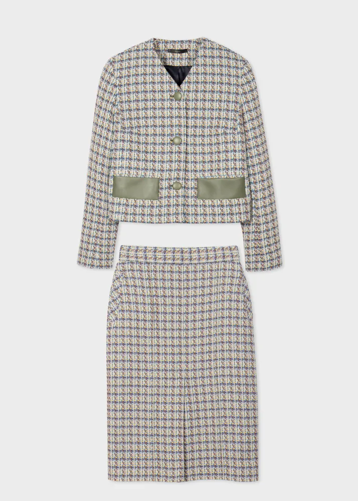 Skirt best sale suit tweed