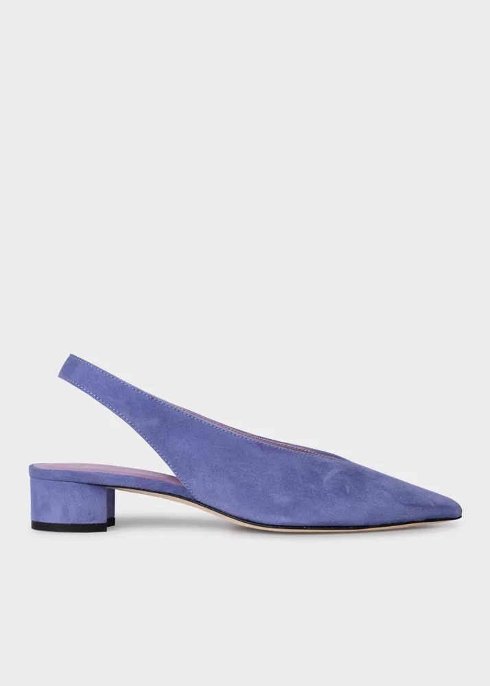 Paul Smith Lilac Suede Enid Slingback Heels King s Cross
