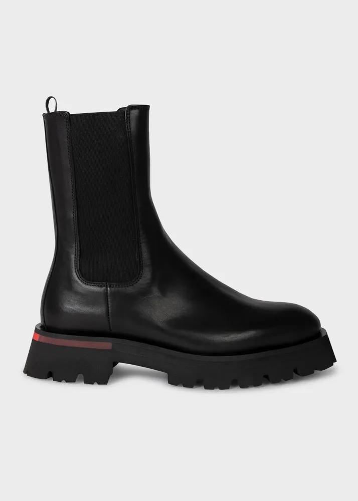 Paul Smith Women s Leather Stripe Fallon Chelsea Boots King s