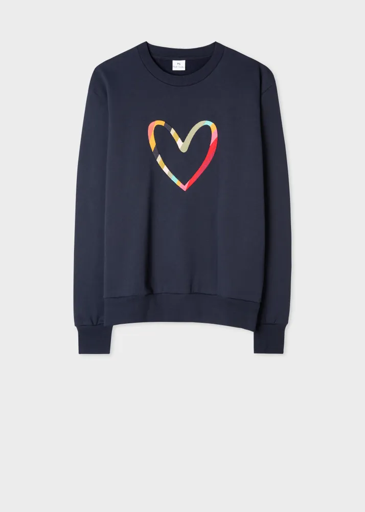 Whistles heart embroidered sales sweatshirt