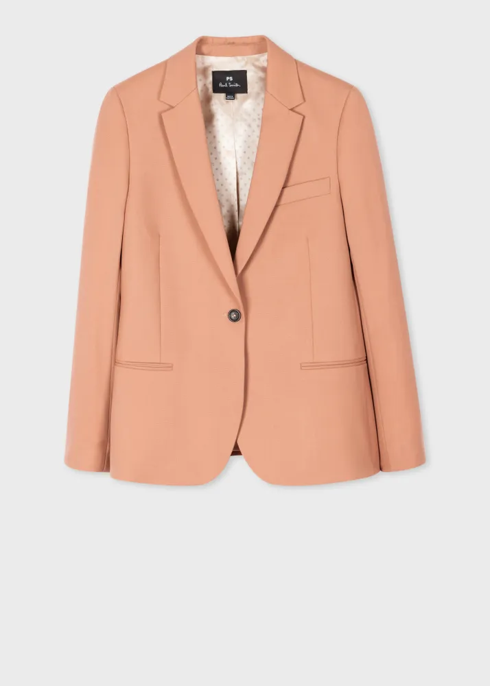 Wool hot sale hopsack blazer