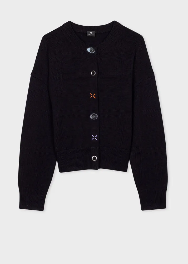 Cardigan with hotsell buttons on sleeves