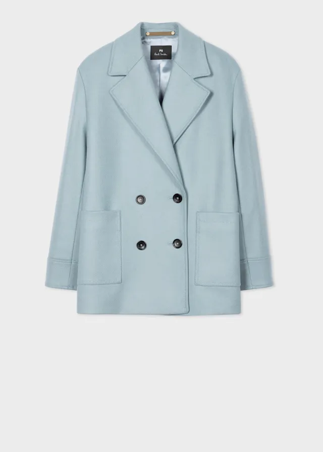 Baby blue pea on sale coat