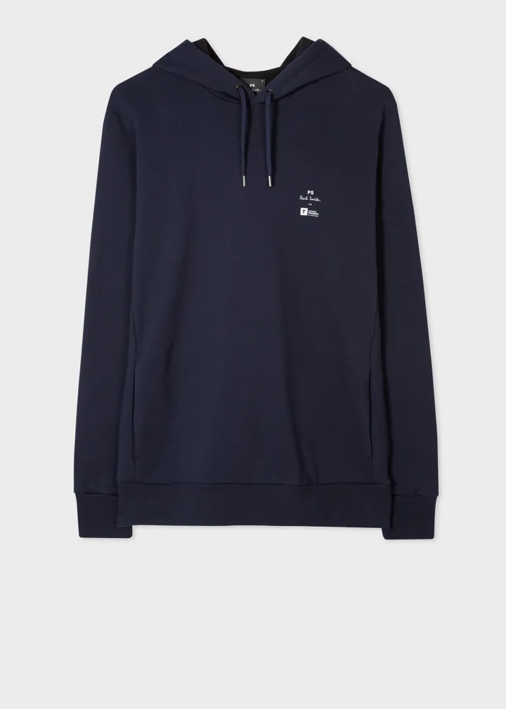 Ps by paul smith shop logo hooded zip sweatshirt