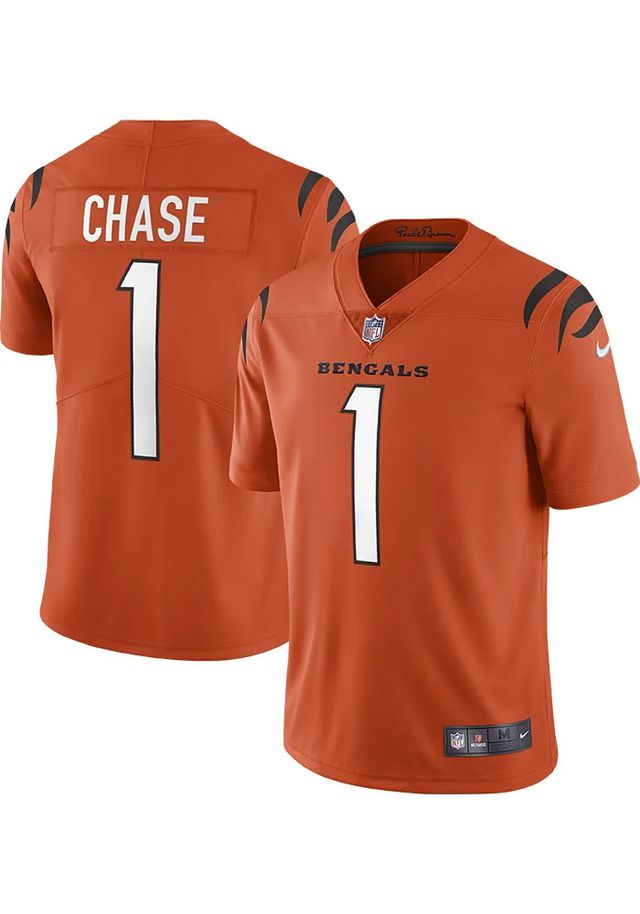 Nike Youth Ja’Marr Chase deals Jersey Size Small On Field Cincinnati Bengals Black NEW